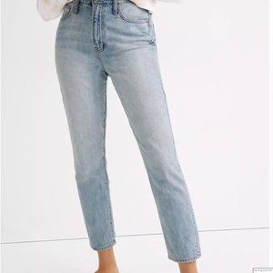Madewell The Curvy Perfect Vintage Jean Sz 26 high rise Mom Blue light wash
